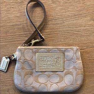 Coach pouch wristlet